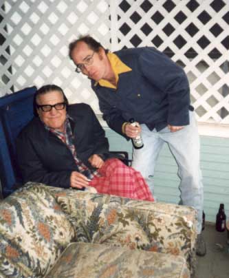 Bobby Burns and Ed Hunter at Amy Paris' house